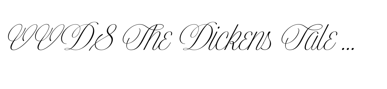 VVDS The Dickens Tale Script